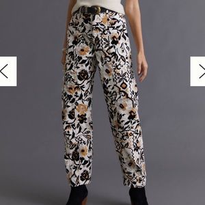 Anthropologie Tapered Corduroy Pants